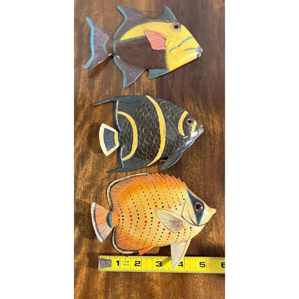 Nautical Colorful Fish Wall Decor, Set of 6